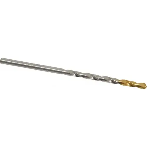 Jobber Drill: #34, 118 deg Point, High Speed Steel TiN
