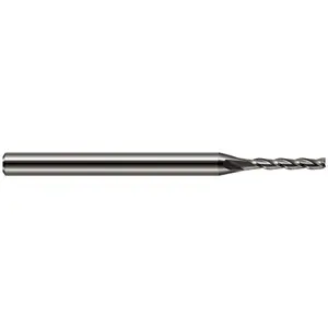 Harvey's 31899 Square End Mill: 0.1" Dia, 1/2" LOC, 3 Flutes, Solid Carbide Bright/Uncoated