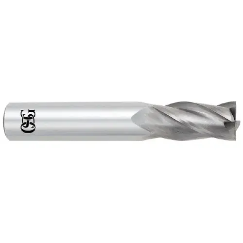 Square End Mill: 23/64 inch Dia, 7/8 inch LOC, 3/8 inch Shank Dia, 2-1/2 inch OAL, 4 Flutes, Solid Carbide Square End Mill: 23/64 inch Dia, 7/8 inch LOC, 3/8 inch Shank Dia, 2-1/2 inch OAL, 4 Flutes, Solid Carbide