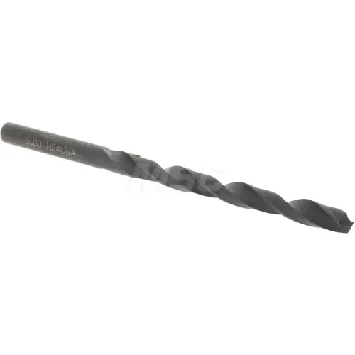 Jobber Drill: 5.00 mm Dia, 118 deg Point, High Speed Steel Oxide