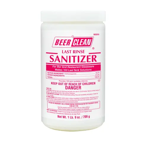 Diversey Sanitizer Beer Clean, 25 Ounces