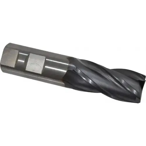 Square End Mill: 1 inch Dia, 2 inch LOC, 1 inch Shank Dia, 4-1/2 inch OAL, 4 Flutes, Vanadium High Speed Steel Square End Mill: 1 inch Dia, 2 inch LOC, 1 inch Shank Dia, 4-1/2 inch OAL, 4 Flutes, Vanadium High Speed Steel
