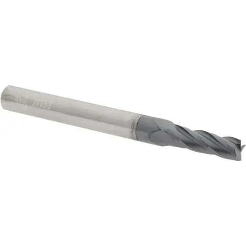 Square End Mill: 13/64 inch Dia, 5/8 inch LOC, 1/4 inch Shank Dia, 2-1/2 inch OAL, 4 Flutes, Solid Carbide Square End Mill: 13/64 inch Dia, 5/8 inch LOC, 1/4 inch Shank Dia, 2-1/2 inch OAL, 4 Flutes, Solid Carbide