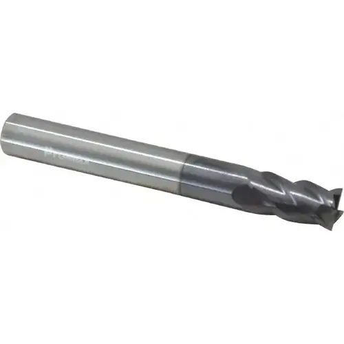 Square End Mill: 5/16 inch Dia, 1/2 inch LOC, 5/16 inch Shank Dia, 2-1/2 inch OAL, 4 Flutes, Solid Carbide Square End Mill: 5/16 inch Dia, 1/2 inch LOC, 5/16 inch Shank Dia, 2-1/2 inch OAL, 4 Flutes, Solid Carbide