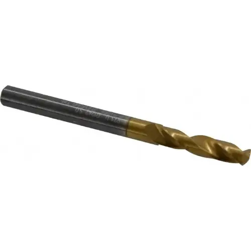 Screw Machine Length Drill Bit: 0.1969" Dia, 140 degree, Solid Carbide Coated Screw Machine Length Drill Bit: 0.1969" Dia, 140 degree, Solid Carbide Coated
