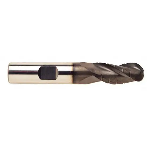 Ball End Mill: 0.3125" Dia, 0.75" LOC, 3 Flute, Solid Carbide