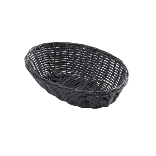 Tablecraft 9 Inch X 6 Inch X 2.25 Inch Oval Black Plastic Basket, 12 Each Tablecraft 9 Inch X 6 Inch X 2.25 Inch Oval Black Plastic Basket, 12 Each