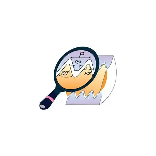 Laydown Threading Insert: 16 ER 3.0 ISO P25C, Solid Carbide Coated