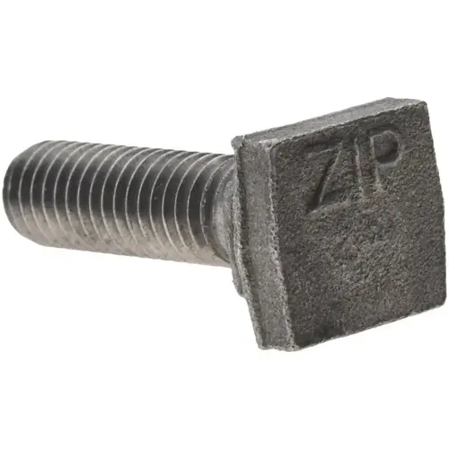 Steel T-Slot Bolt: 3/8-16, 1" Thread Length, 3/8" Slot Width, Uncoated Steel T-Slot Bolt: 3/8-16, 1" Thread Length, 3/8" Slot Width, Uncoated