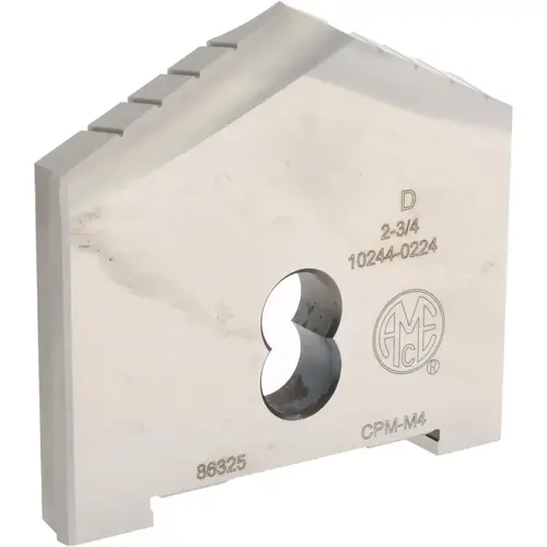 Spade Drill Insert: 2-3/4" Dia, Seat Size D, Powdered Metal, 130 degree Point Uncoated Spade Drill Insert: 2-3/4" Dia, Seat Size D, Powdered Metal, 130 degree Point Uncoated