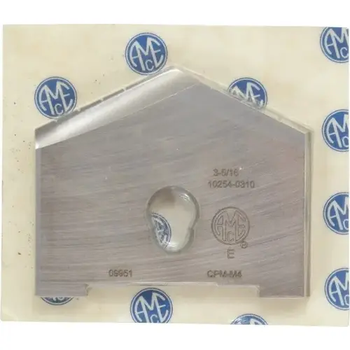 Spade Drill Insert: 3-5/16" Dia, Seat Size E, Powdered Metal Uncoated Spade Drill Insert: 3-5/16" Dia, Seat Size E, Powdered Metal Uncoated