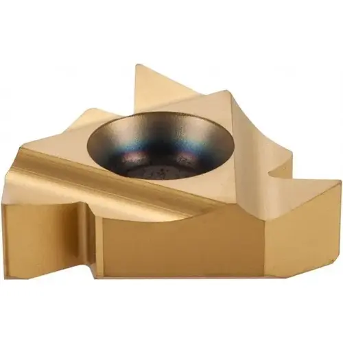 Laydown Threading Insert: 22 IR N60 P25C/GOLD, Solid Carbide Coated