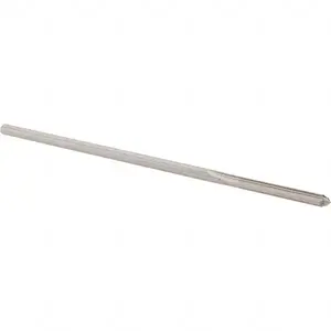 Alvord Polk 10213 Chucking Reamer: 0.133" Dia, 4" OAL, 1" Flute Length, Straight Shank, High Speed Steel Bright (Polished)