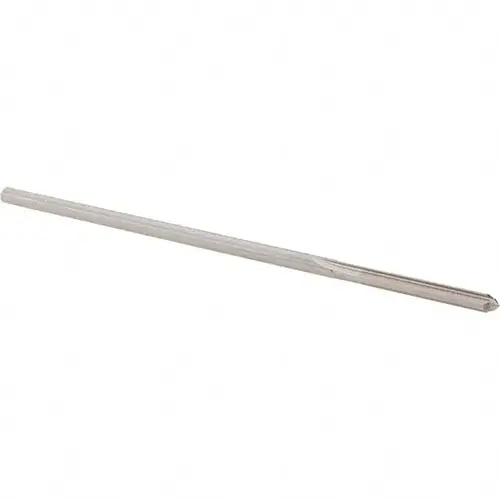 Chucking Reamer: 0.133" Dia, 4" OAL, 1" Flute Length, Straight Shank, High Speed Steel Bright (Polished)