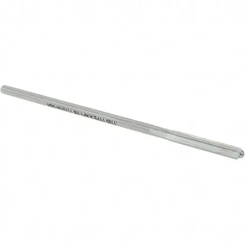Chucking Reamer: 0.115" Dia, 3-1/2" OAL, 7/8" Flute Length, Straight Shank, High Speed Steel Bright (Polished) Chucking Reamer: 0.115" Dia, 3-1/2" OAL, 7/8" Flute Length, Straight Shank, High Speed Steel Bright (Polished)
