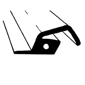 Metro Moulded Parts LP 111-A Fender Skirt Seal. Sold by the foot