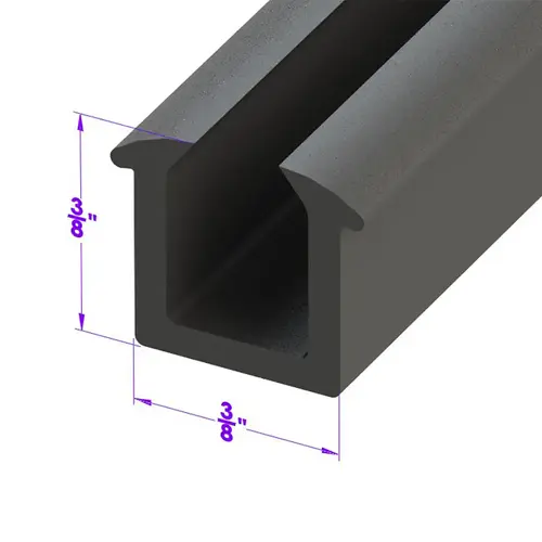 Windshield and Rear Window Seal. Sold by the foot