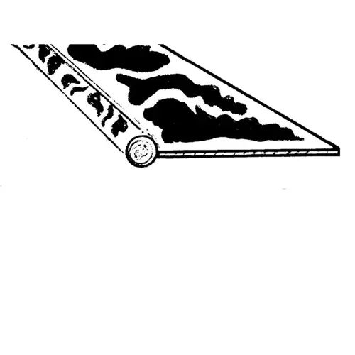 Fender welt. Chrome-like fabric. 3/16 in. bead with 1-1/8 in