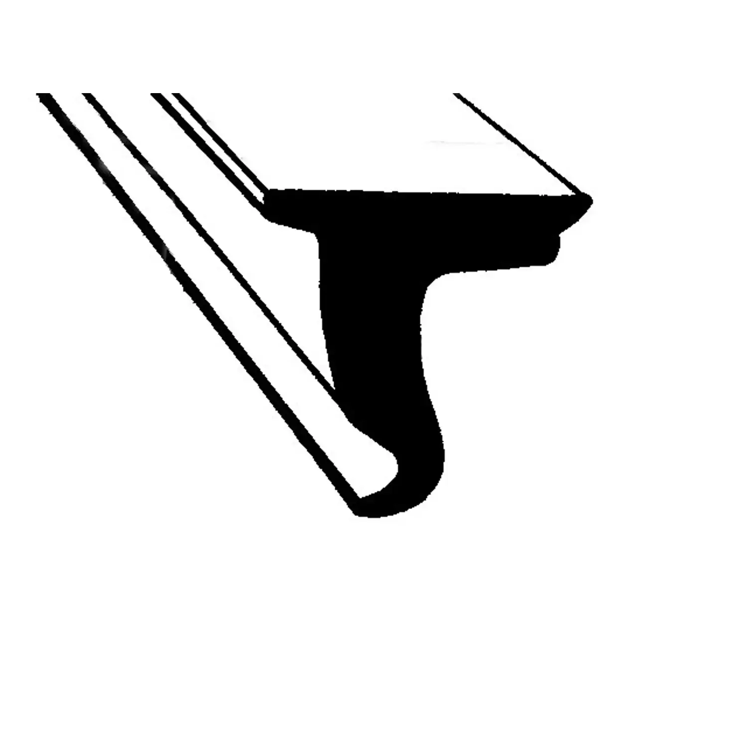 Metro Moulded Parts Convertible Top Rail Seal LP 12-B Metro Moulded Parts Convertible Top Rail Seal LP 12-B