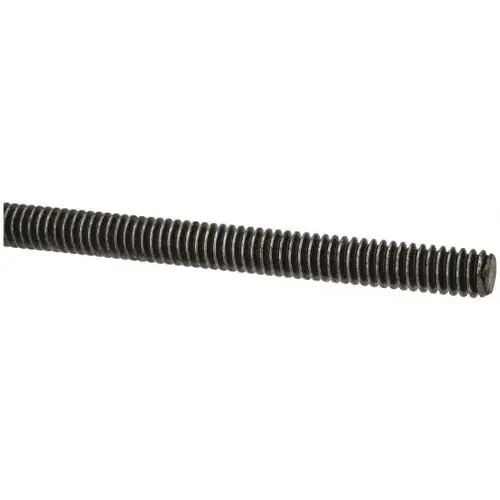 Threaded Rod: 1/4-20, 2 ft Long, Low Carbon Steel Threaded Rod: 1/4-20, 2 ft Long, Low Carbon Steel