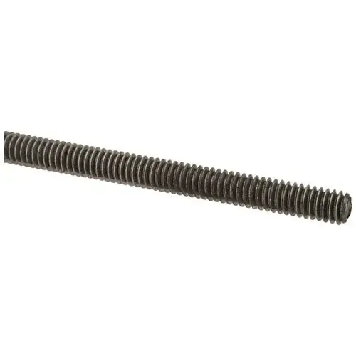 Threaded Rod: #8-32, 2 ft Long, Low Carbon Steel Threaded Rod: #8-32, 2 ft Long, Low Carbon Steel
