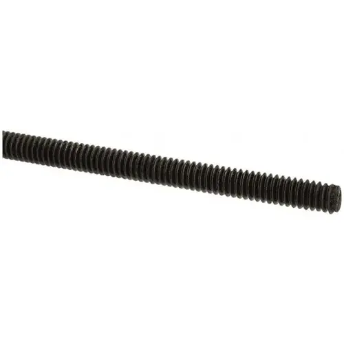 Threaded Rod: 1/4-20, 6 ft Long, Medium Carbon Steel Threaded Rod: 1/4-20, 6 ft Long, Medium Carbon Steel