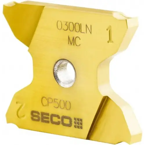 Grooving Insert: X4GK2503009-A0031LNMC CP500, Solid Carbide TiAlN Grooving Insert: X4GK2503009-A0031LNMC CP500, Solid Carbide TiAlN