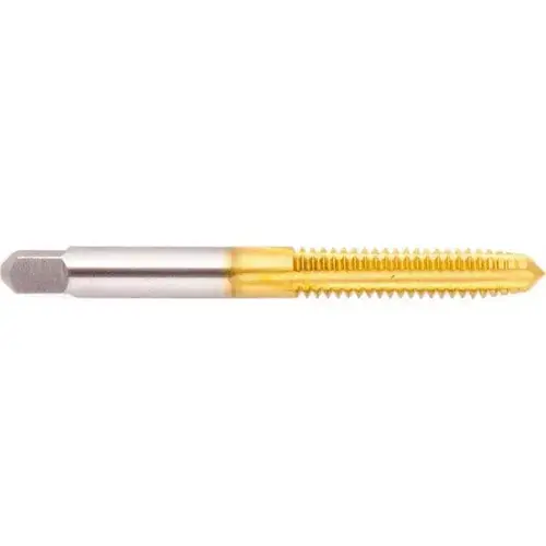 1/4-20 Taper RH 3B H3 TiN High Speed Steel 4-Flute Straight Flute Hand Tap 1/4-20 Taper RH 3B H3 TiN High Speed Steel 4-Flute Straight Flute Hand Tap