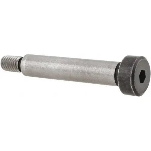 Shoulder Screw: 8 mm Shoulder Dia, 40 mm Shoulder Length, M6x1.00, 11.25 mm Thread Length, 12.9 Alloy Steel, Hex Socket - pack of 5 Shoulder Screw: 8 mm Shoulder Dia, 40 mm Shoulder Length, M6x1.00, 11.25 mm Thread Length, 12.9 Alloy Steel, Hex Socket - pack of 5