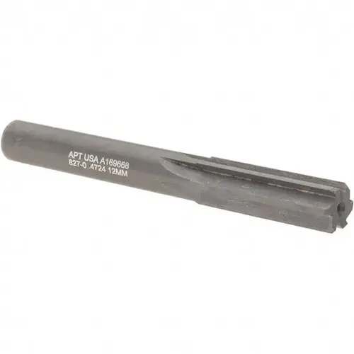 Chucking Reamer: 0.4724" Dia, 4" OAL, 1-1/2" Flute Length, Straight Shank, Solid Carbide Bright (Polished) Chucking Reamer: 0.4724" Dia, 4" OAL, 1-1/2" Flute Length, Straight Shank, Solid Carbide Bright (Polished)