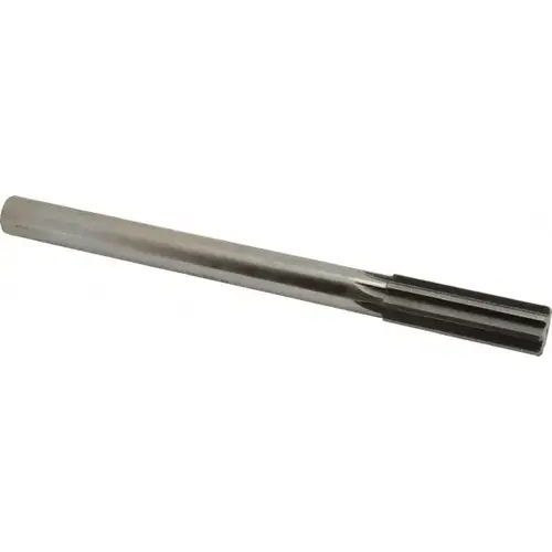 Chucking Reamer: 7/8" Dia, 10" OAL, 2-5/8" Flute Length, Straight Flute, Straight Shank, High Speed Steel Bright/Uncoated