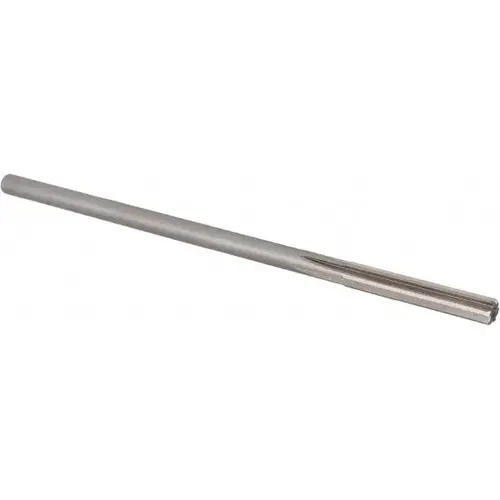 Chucking Reamer: 0.246" Dia, 6" OAL, 1-1/2" Flute Length, Straight Shank, High Speed Steel Bright (Polished) Chucking Reamer: 0.246" Dia, 6" OAL, 1-1/2" Flute Length, Straight Shank, High Speed Steel Bright (Polished)