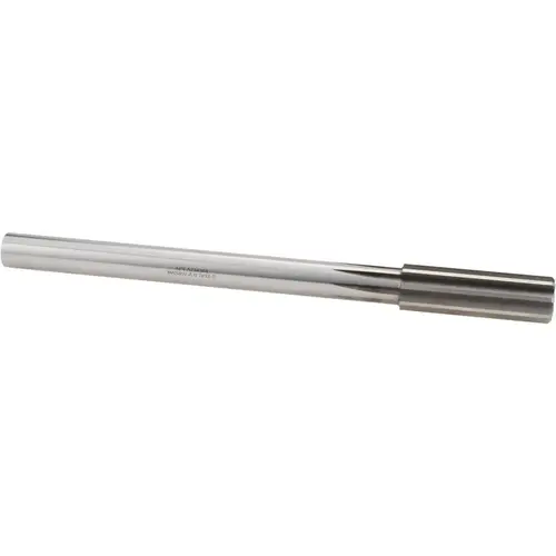 Chucking Reamer: 25/32" Dia, 9-1/2" OAL, 2-1/2" Flute Length, Straight-Cylindrical Shank, HSS Bright/Uncoated