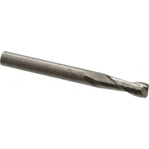 Corner Radius End Mill: 1/4" Dia, 3/4" LOC, 0.045" Radius, 2 Flutes, Solid Carbide Uncoated