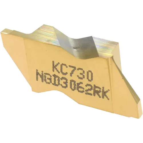 Grooving Insert: NGD3062K KC730, Solid Carbide TiN Grooving Insert: NGD3062K KC730, Solid Carbide TiN