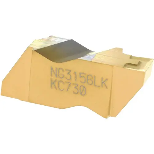 Grooving Insert: NG3156K KC730, Solid Carbide TiN Grooving Insert: NG3156K KC730, Solid Carbide TiN