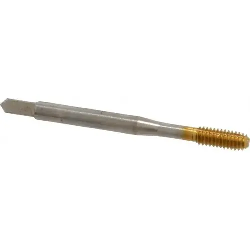 Thread Forming Tap: #8-32 UNC, 2/3B Class of Fit, Bottoming, High Speed Steel, TiN Coated Titanium Nitride Thread Forming Tap: #8-32 UNC, 2/3B Class of Fit, Bottoming, High Speed Steel, TiN Coated Titanium Nitride