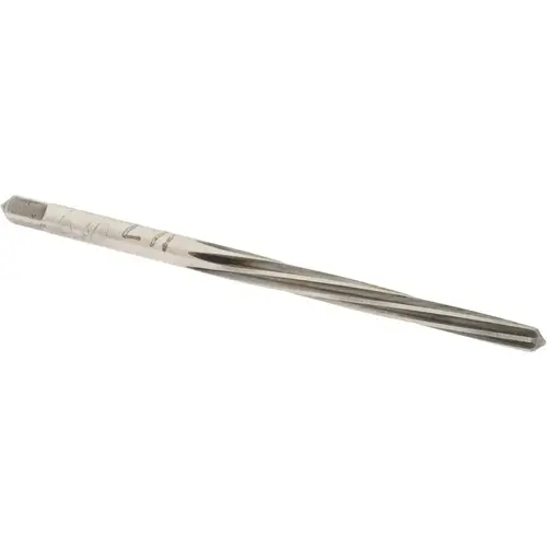 Taper Pin Reamer: #3/0 Pin, 0.1029" Small End, 0.1302" Large End, High Speed Steel Bright/Uncoated Taper Pin Reamer: #3/0 Pin, 0.1029" Small End, 0.1302" Large End, High Speed Steel Bright/Uncoated