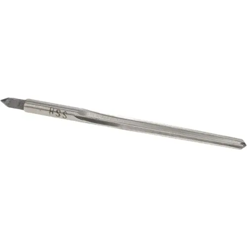 Taper Pin Reamer: #2/0 Pin, 0.1137" Small End, 0.1462" Large End, High Speed Steel Bright/Uncoated