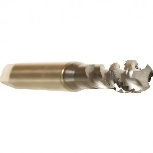 Spiral Flute Tap: 3/8-16, UNC, 3 Flute, Bottoming, 2B Class of Fit, Cobalt, TICN Finish