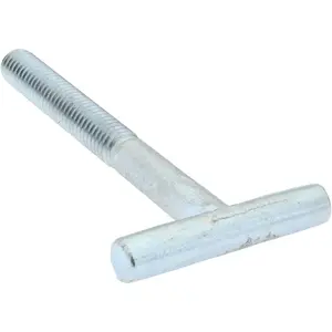 Gibraltar 840435C-G Steel T-Strap Bolt: 3/8-16, 2" Thread Length, Zinc-Plated