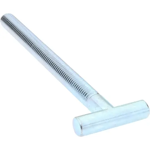 Steel T-Strap Bolt: 1/2-13, 5-1/2" Thread Length, Zinc-Plated Steel T-Strap Bolt: 1/2-13, 5-1/2" Thread Length, Zinc-Plated