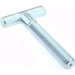 Gibraltar 840535C-G Steel T-Strap Bolt: 1/2-13, 2-1/2" Thread Length, Zinc-Plated