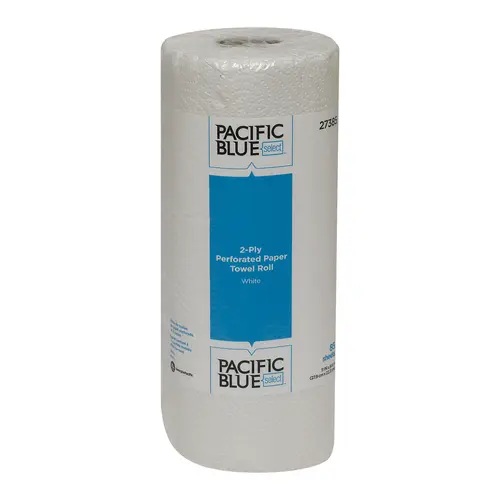 Pacific Blue Select 2-Ply Perforated Roll White Towel, 57.14 Square Foot Pacific Blue Select 2-Ply Perforated Roll White Towel, 57.14 Square Foot