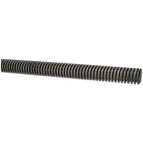 Threaded Rod: 1/2-10, 3 ft Long, Low Carbon Steel, Grade C1018