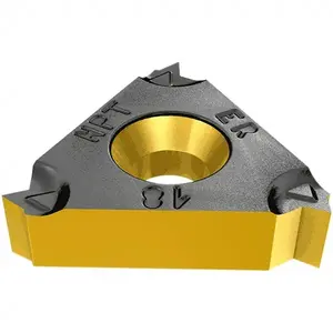 Iscar 5902276-XCP5 Laydown Threading Insert: 16IR 8 UNJ IC908, Solid Carbide - pack of 5