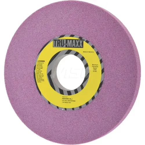 Surface Grinding Wheel: 12" Dia, 1" Thick, 3" Hole, 46 Grit, J Hardness Surface Grinding Wheel: 12" Dia, 1" Thick, 3" Hole, 46 Grit, J Hardness