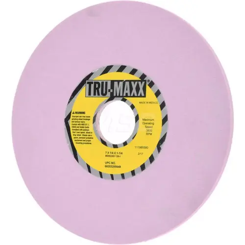 Surface Grinding Wheel: 7" Dia, 1/4" Thick, 1-1/4" Hole, 120 Grit, I Hardness Surface Grinding Wheel: 7" Dia, 1/4" Thick, 1-1/4" Hole, 120 Grit, I Hardness