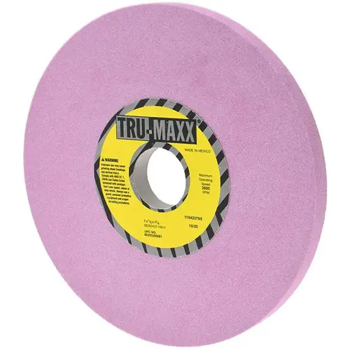 Surface Grinding Wheel: 7" Dia, 1/2" Thick, 1-1/4" Hole, 100 Grit, H Hardness Surface Grinding Wheel: 7" Dia, 1/2" Thick, 1-1/4" Hole, 100 Grit, H Hardness