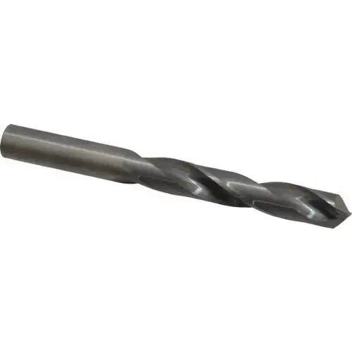 Jobber Length Drill Bit: 7/16" Dia, 118 degree, Solid Carbide Bright/Uncoated Jobber Length Drill Bit: 7/16" Dia, 118 degree, Solid Carbide Bright/Uncoated